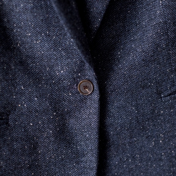 LOFT Navy Blue - Tweed - Women's Blazer - Size 14 P - Picture 6 of 8